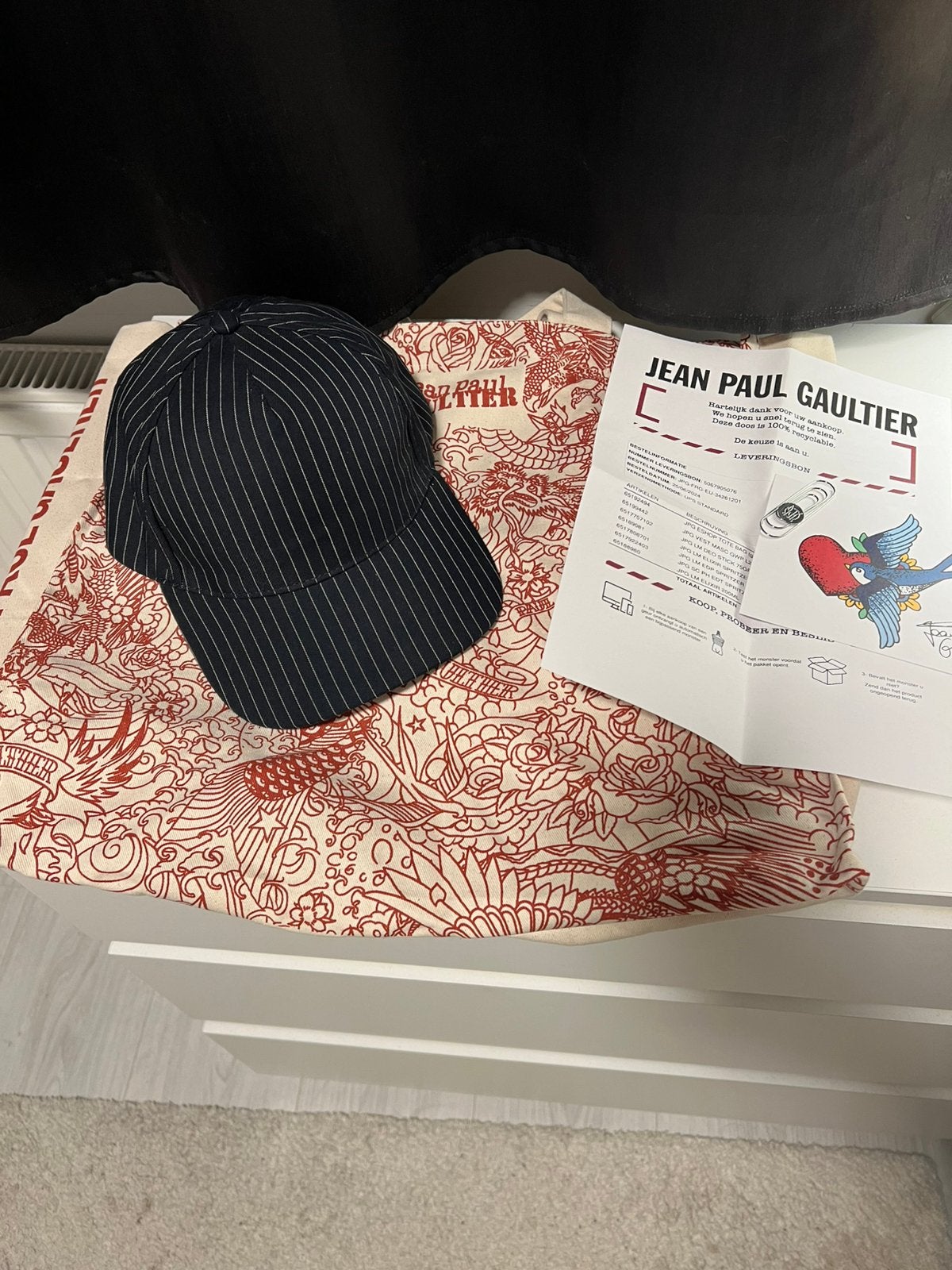 Limited ed Jean Paul Gaultier gift set - pet/totebag/etc, Ophalen of Verzenden, Nieuw, Toebehoren, Gevuld