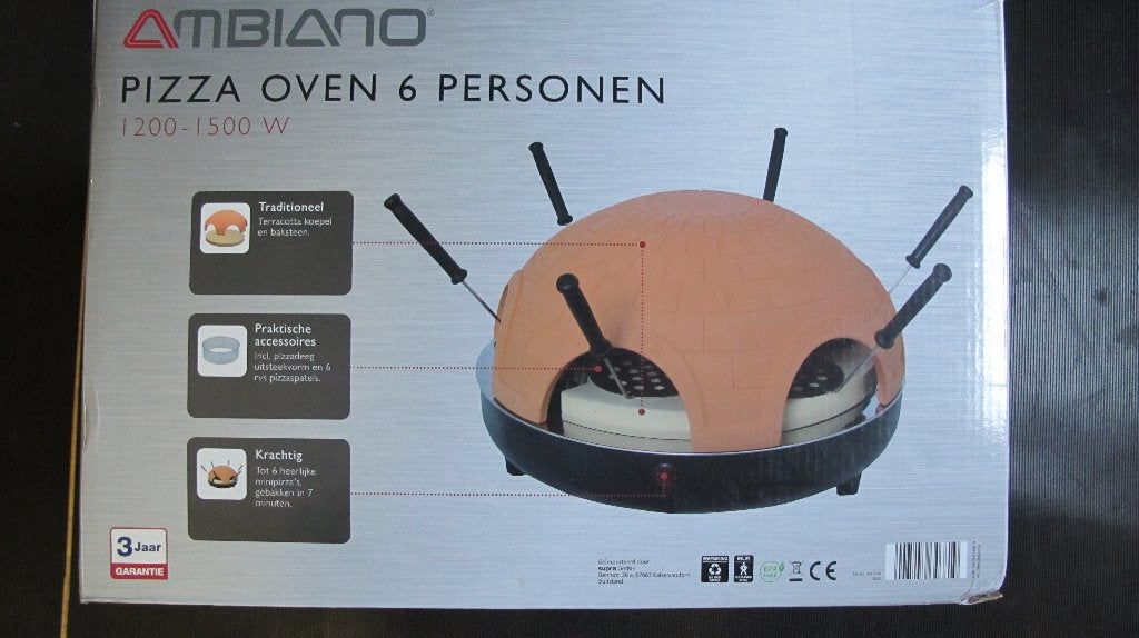 pizza oven nieuw., Ophalen of Verzenden, Nieuw, Minder dan 45 cm