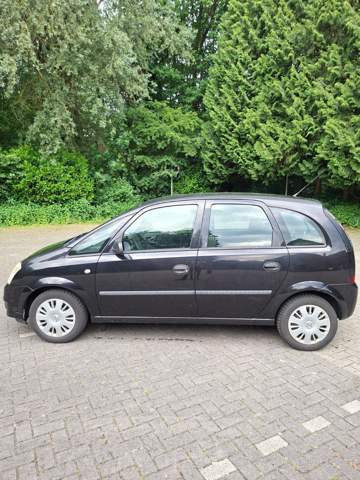Opel Meriva 1.6 16V 77KW 2006 Zwart apk tot 31-07-2027!!!!!!, Auto's, Opel, Voorwielaandrijving, Zwart, 4 cilinders, Zwart