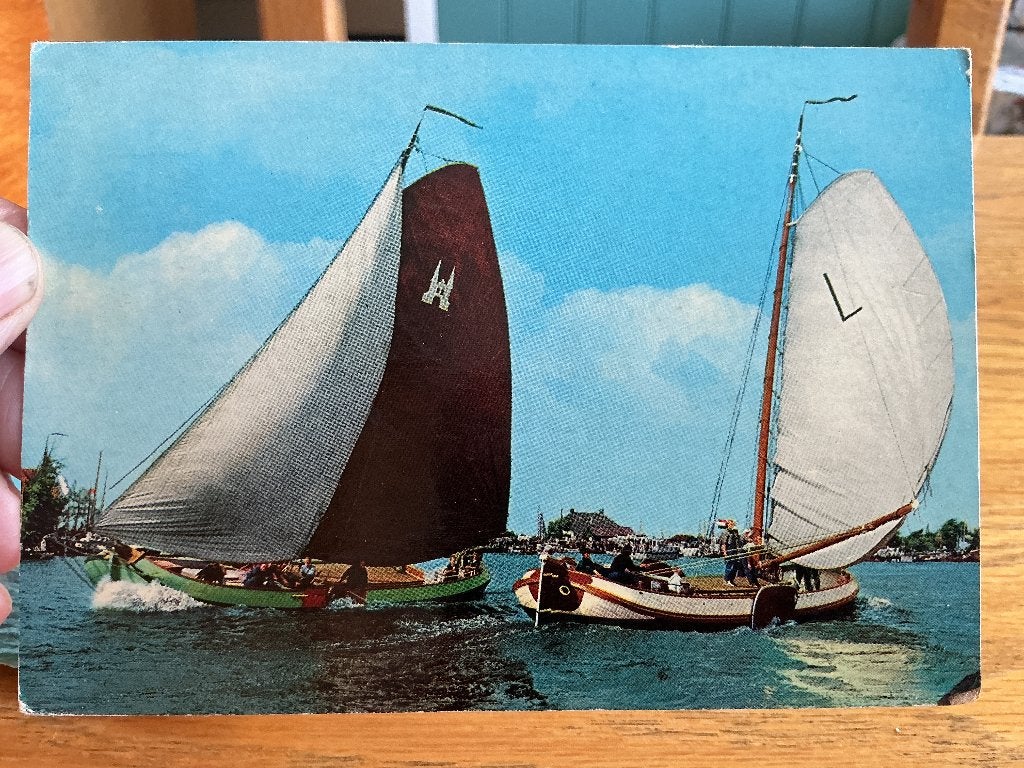 Sneek/ Leeuwarden Skûtsje, Verzenden, 1960 tot 1980, Gelopen, Friesland