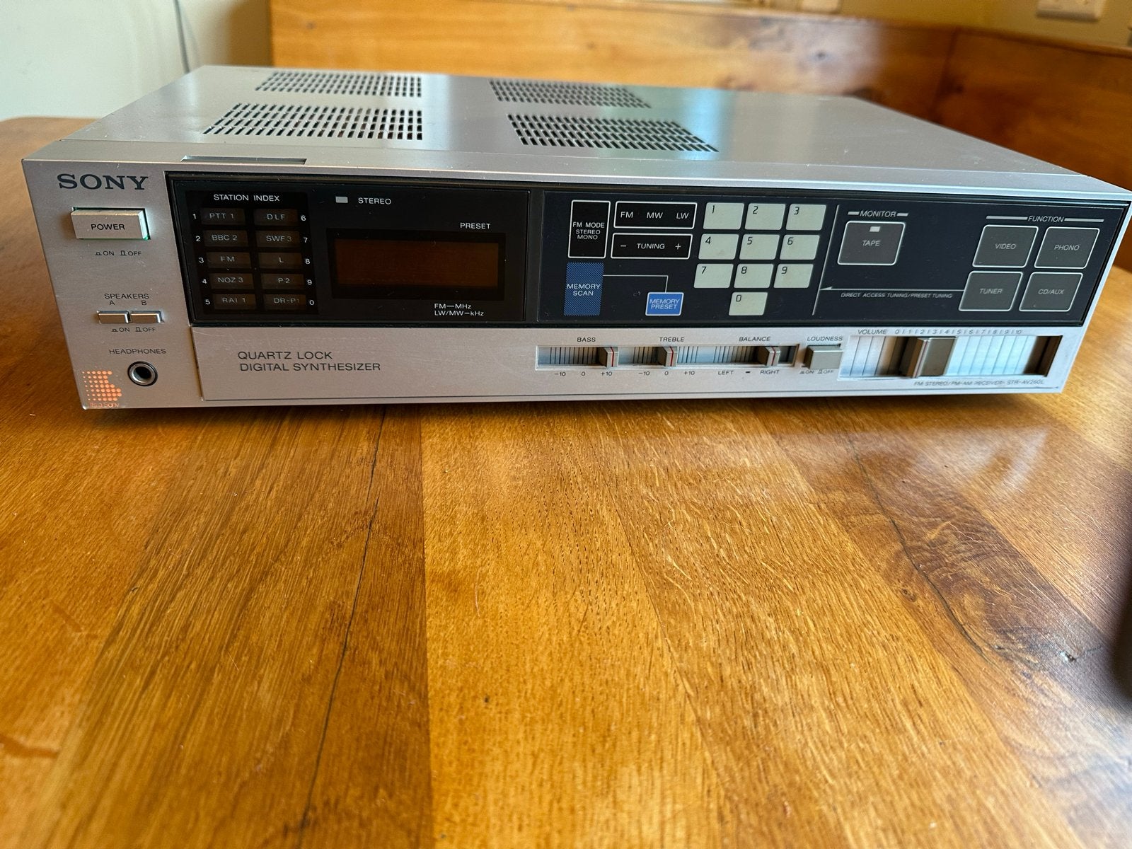 Sony STR-AV260L FM Stereo/FM-AM Receiver - Vintage Audio, Gebruikt, Ophalen of Verzenden, 60 tot 120 watt, Sony