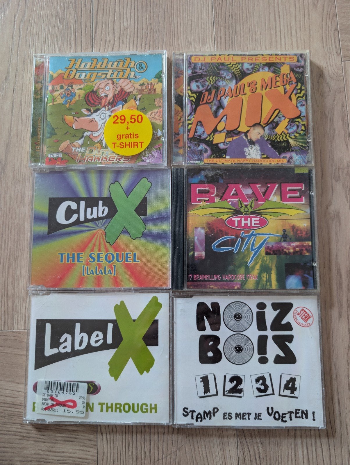 6 Originele Jaren '90 Hardcore, Gabber & Rave CD's, Cd's en Dvd's, Ophalen of Verzenden, Gebruikt, Hardcore, Overige typen