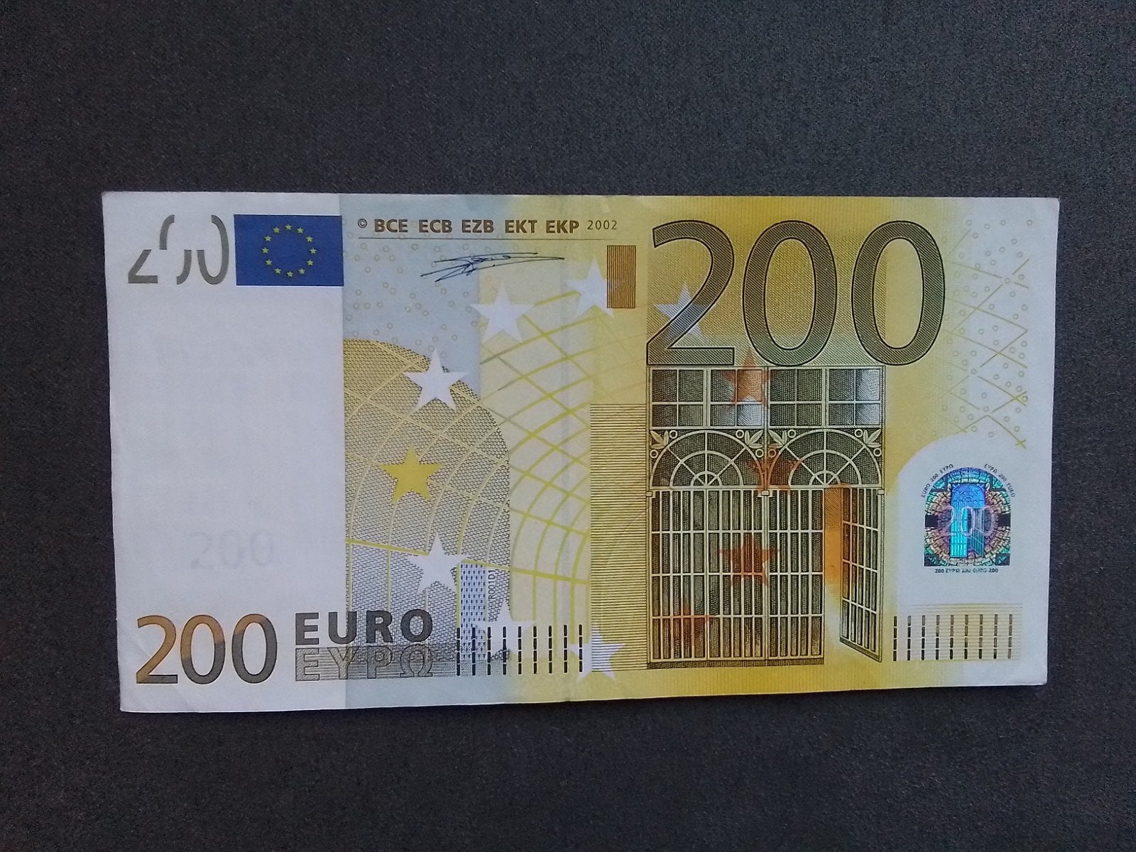 200 eurobiljet 2002 duitsland mooi eurobiljet geen vouwen in, Ophalen of Verzenden, Overige landen, 200 euro, Los biljet