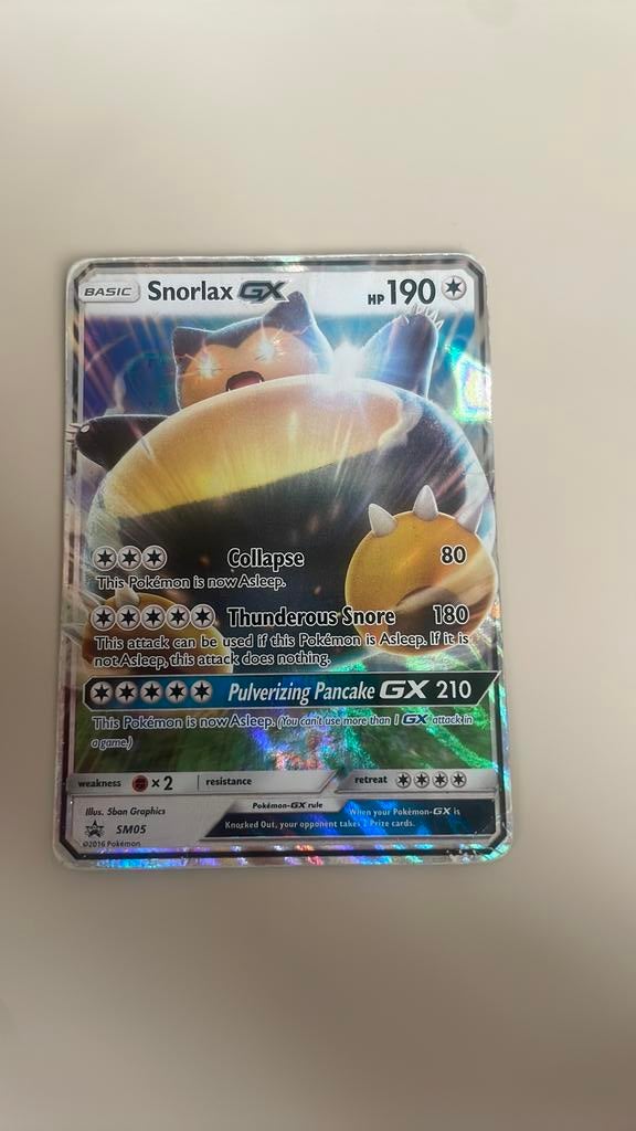 Pokemon kaart Snorlax GX, Ophalen of Verzenden, Zo goed als nieuw