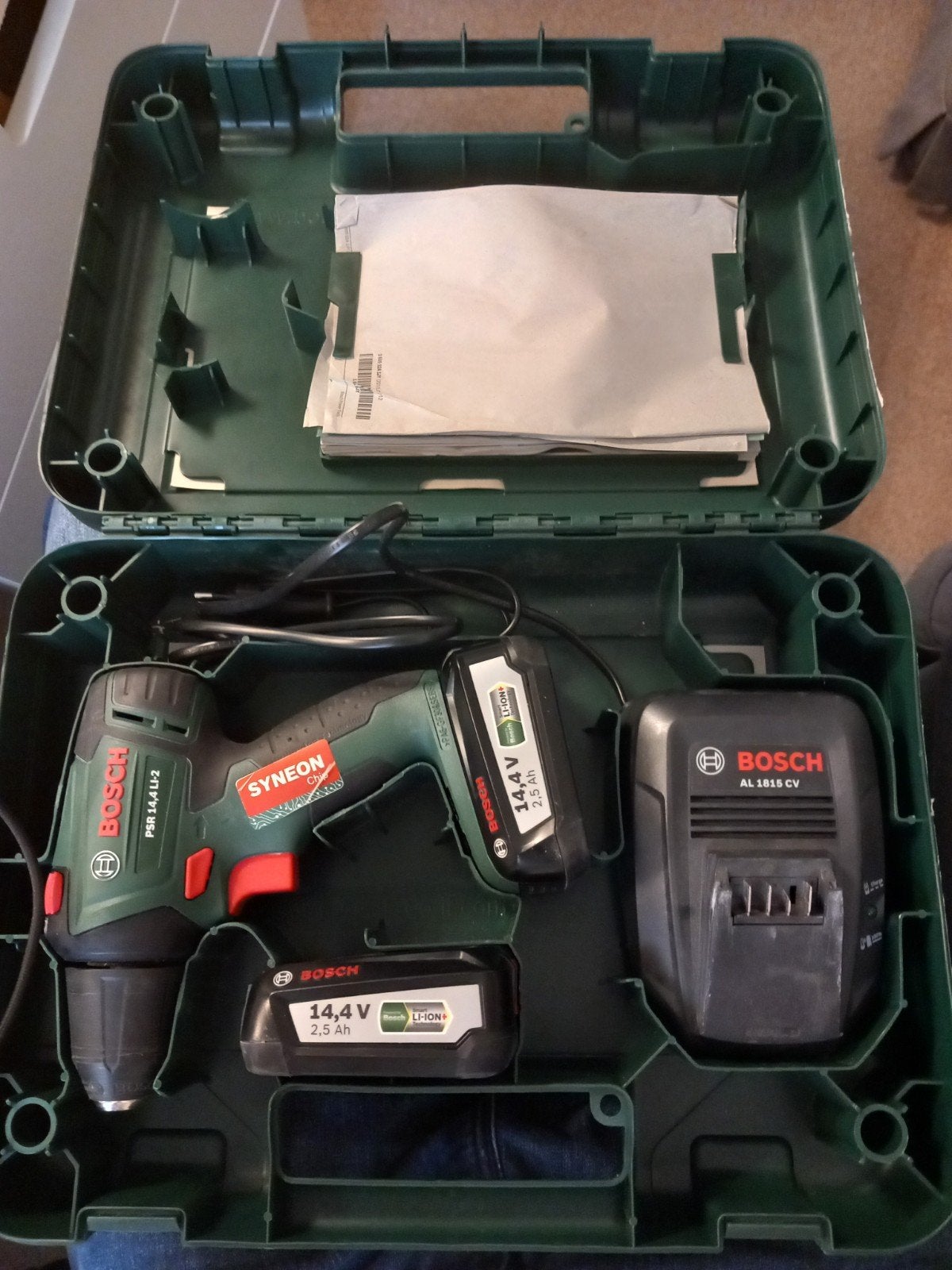bosch schroefboormachine machine zonder accus, Ophalen of Verzenden, Gebruikt, Minder dan 400 watt, Boor- en Schroefmachine