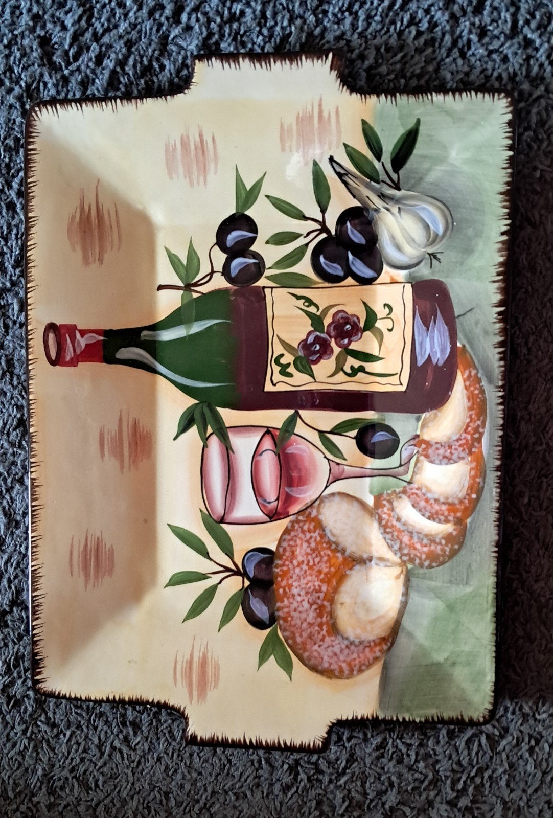 Presenteerschaal., Ophalen of Verzenden, Rechthoekig, Riet