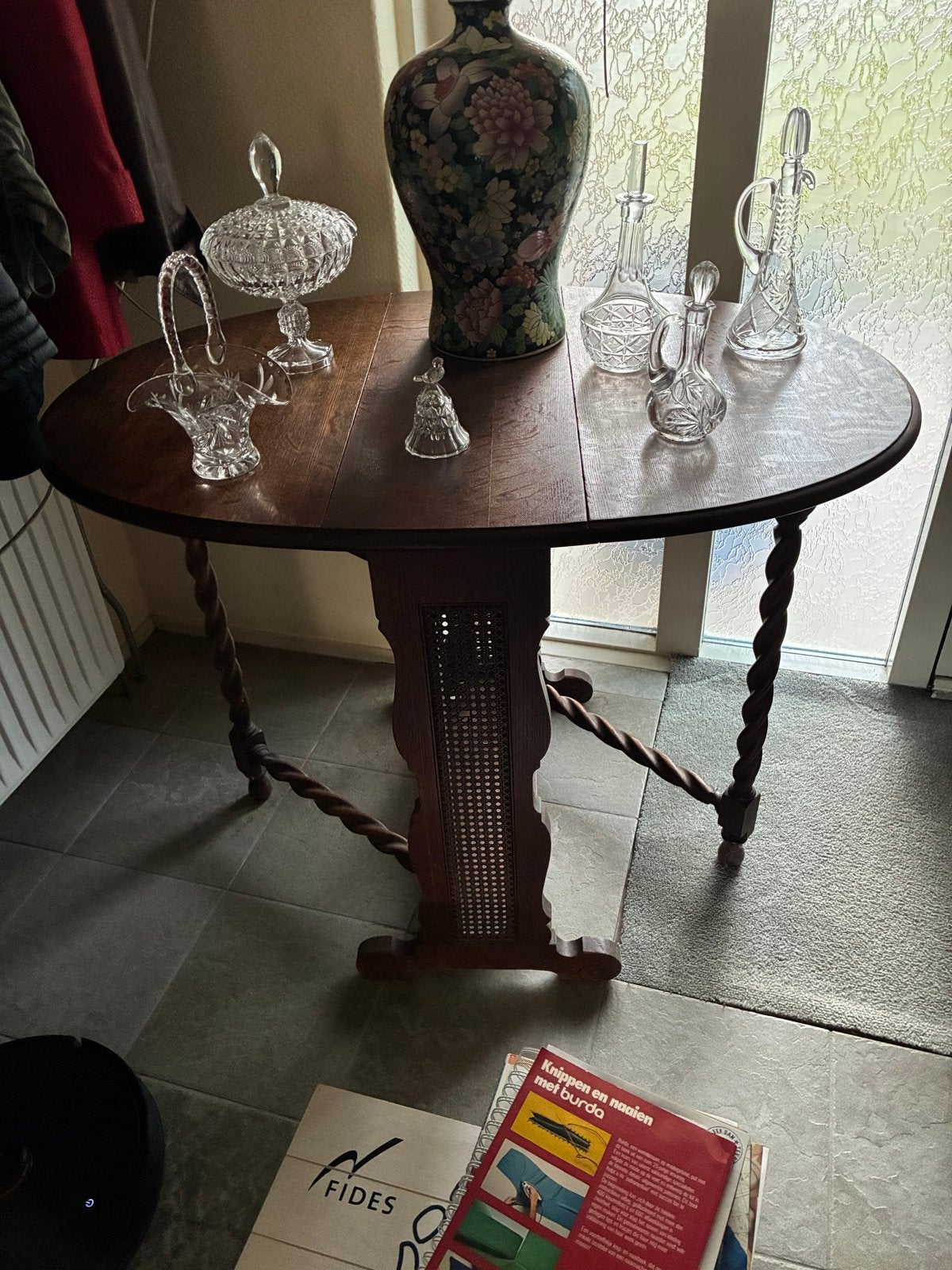 Antieke hangoorTafel - Opklapbaar Hout, Ophalen