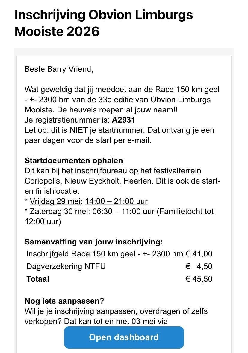 1 kaartje Limburgs mooiste., Ophalen of Verzenden