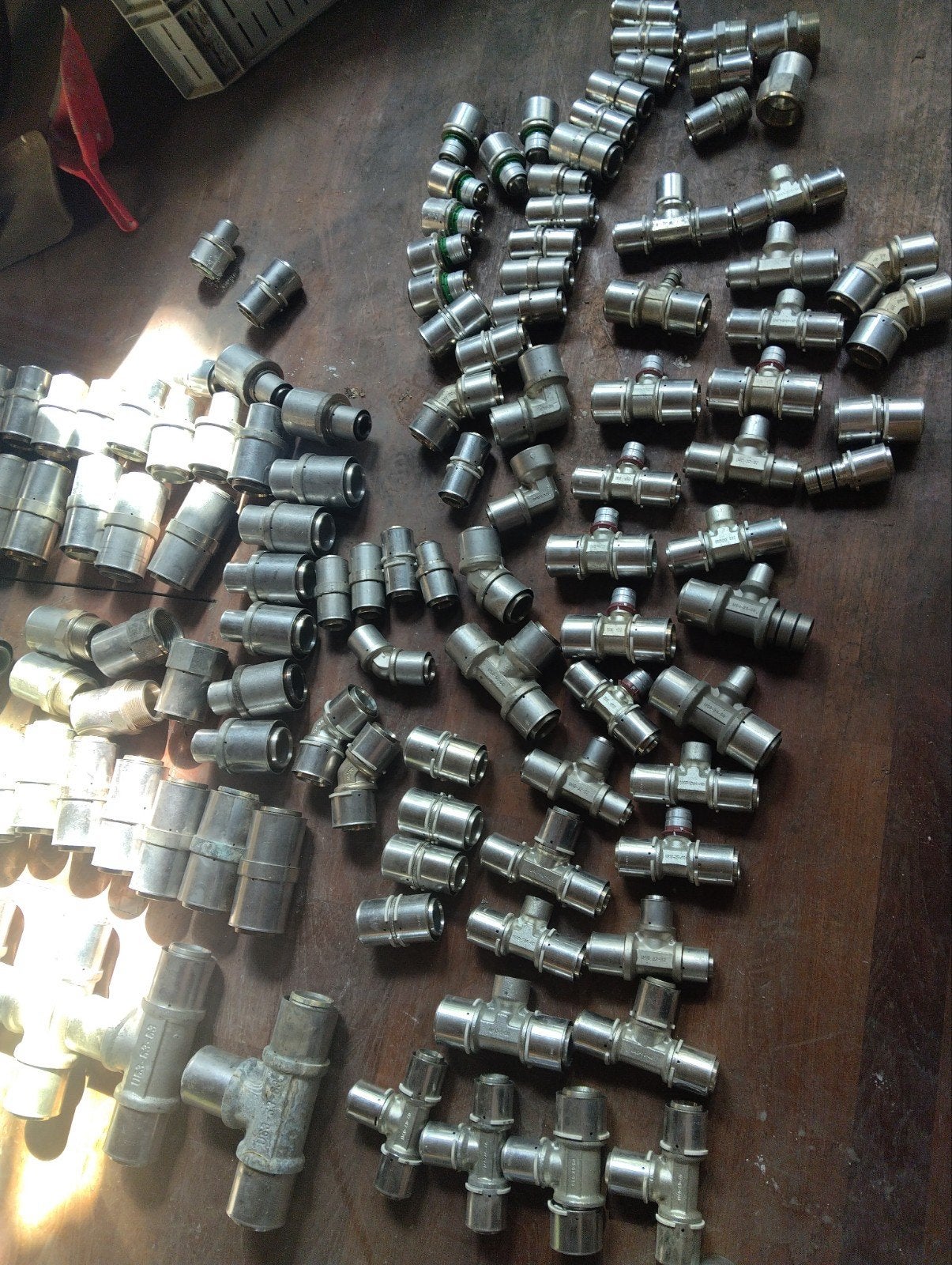 Uponor koppelingen 40 50 en 63 T, Sok, verloop naar 32 en 25, Ophalen of Verzenden, Minder dan 50 mm