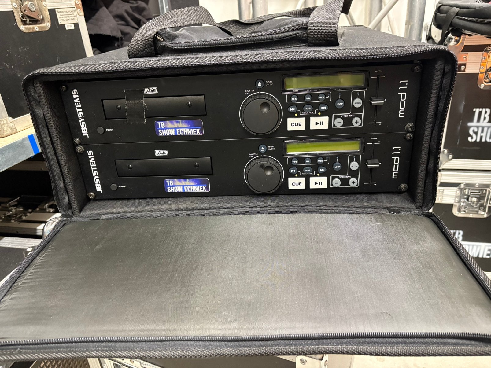 2x cd speler in 19 inch tas, Ophalen, Overige merken