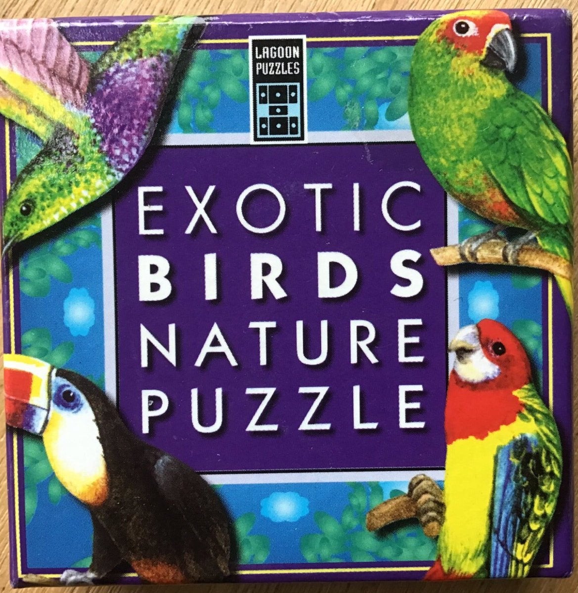 Exotic Birds Nature puzzel / breinbreker - va. 8 jaar - ZGAN, Ophalen of Verzenden, Minder dan 500 stukjes, Zo goed als nieuw