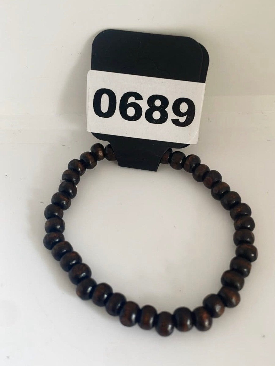 Nieuwe houten kralen armband - Donkerbruin, Verzenden, Nieuw, Bruin, Hout