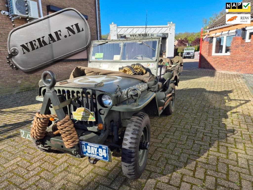 Jeep Willys MB 1943, Auto's, Oldtimers, Te koop, 4x4, Trekhaak, Jeep, Benzine, SUV of Terreinwagen, Handgeschakeld, Origineel Nederlands