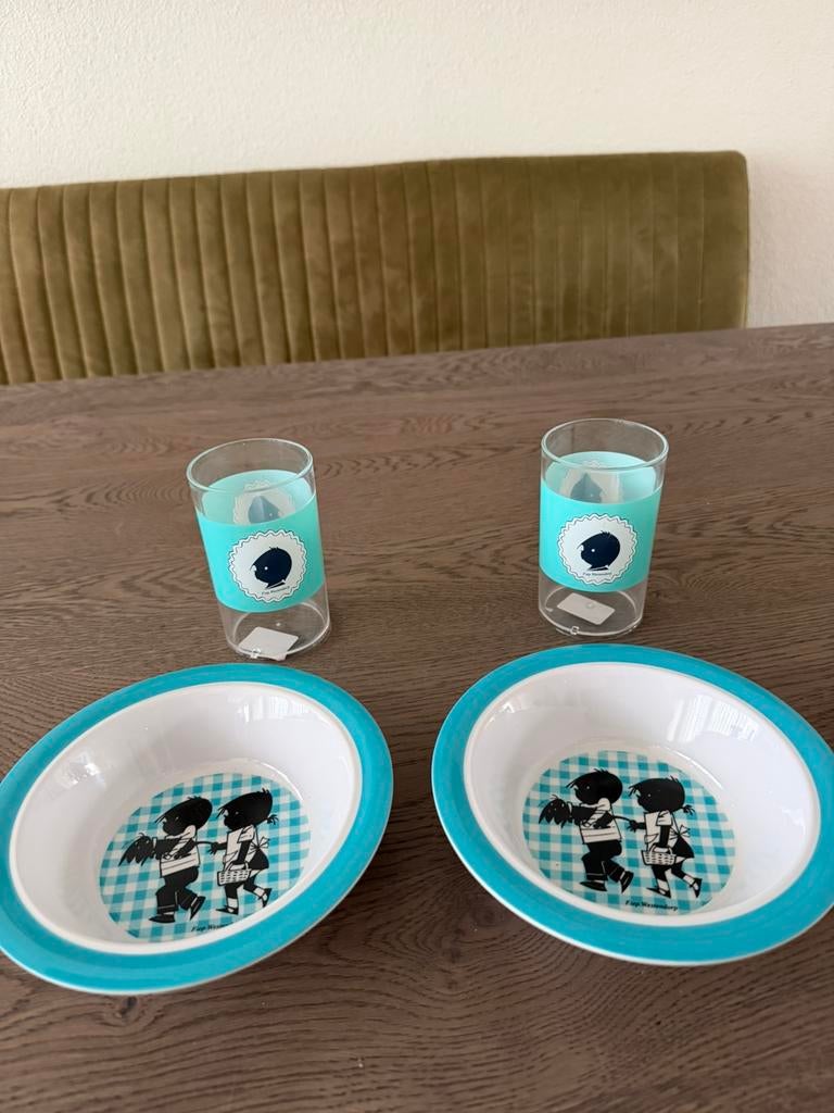 Jip en Janneke Set, Overige materialen, Ophalen of Verzenden, Zo goed als nieuw, Bord(en)