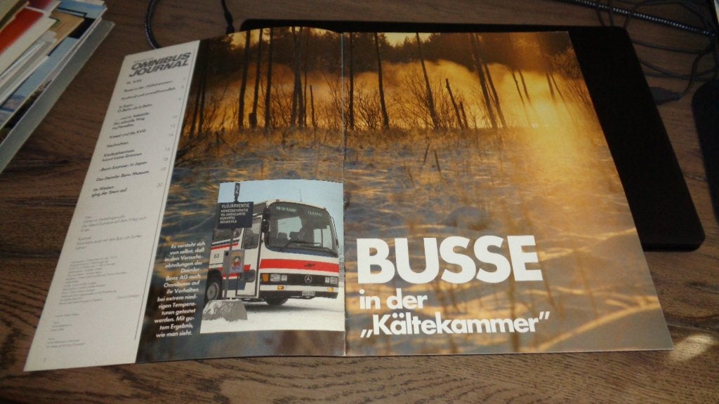 Folder MERCEDES   OMNIBUS JPURNAAL    4-1988, Verzenden, Zo goed als nieuw, Mercedes