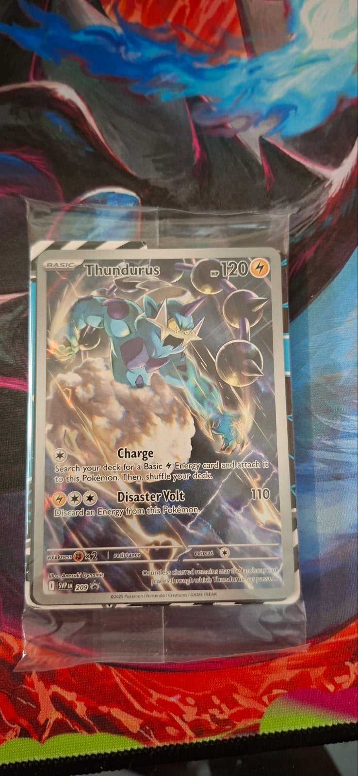 Pokémon Thundurus promo kaart (verzegeld), Ophalen of Verzenden, Nieuw, Losse kaart, Foil
