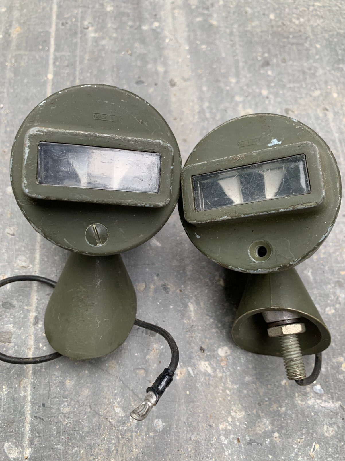 Set blackout markeringslichten US legervoertuig Jeep Willys, Ophalen of Verzenden, Landmacht, Amerika