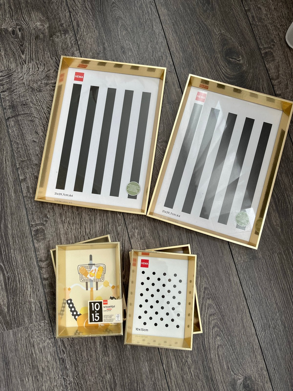 Hema Fotolijsten Goud - Diverse Maten, Overige materialen, Nieuw, Ophalen of Verzenden, 75 cm of meer