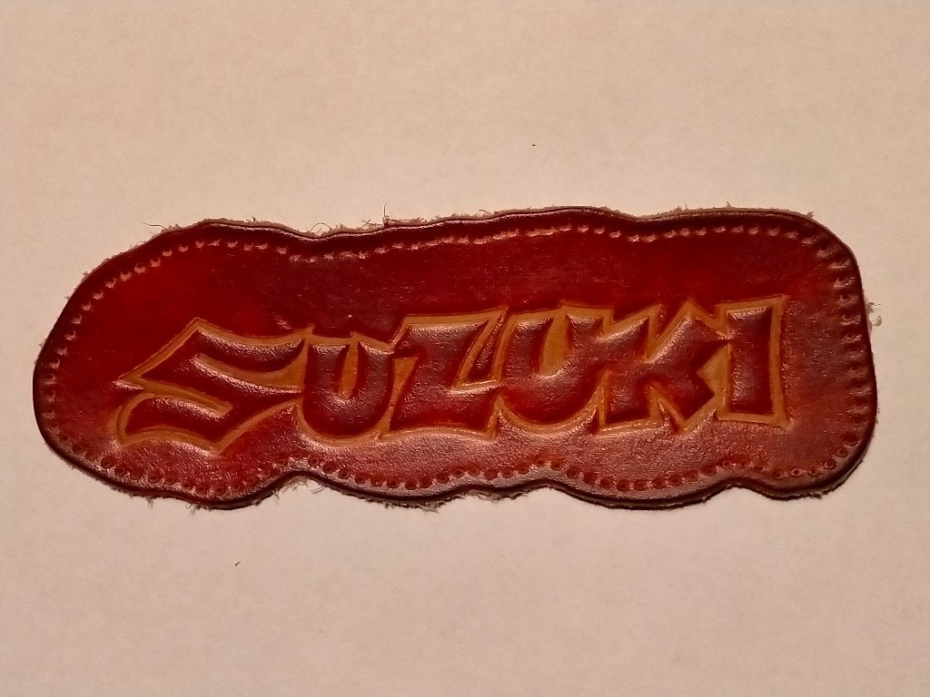 Suzuki biker vintage logo patch motor motoren embleem, Ophalen of Verzenden, Zo goed als nieuw, Auto's