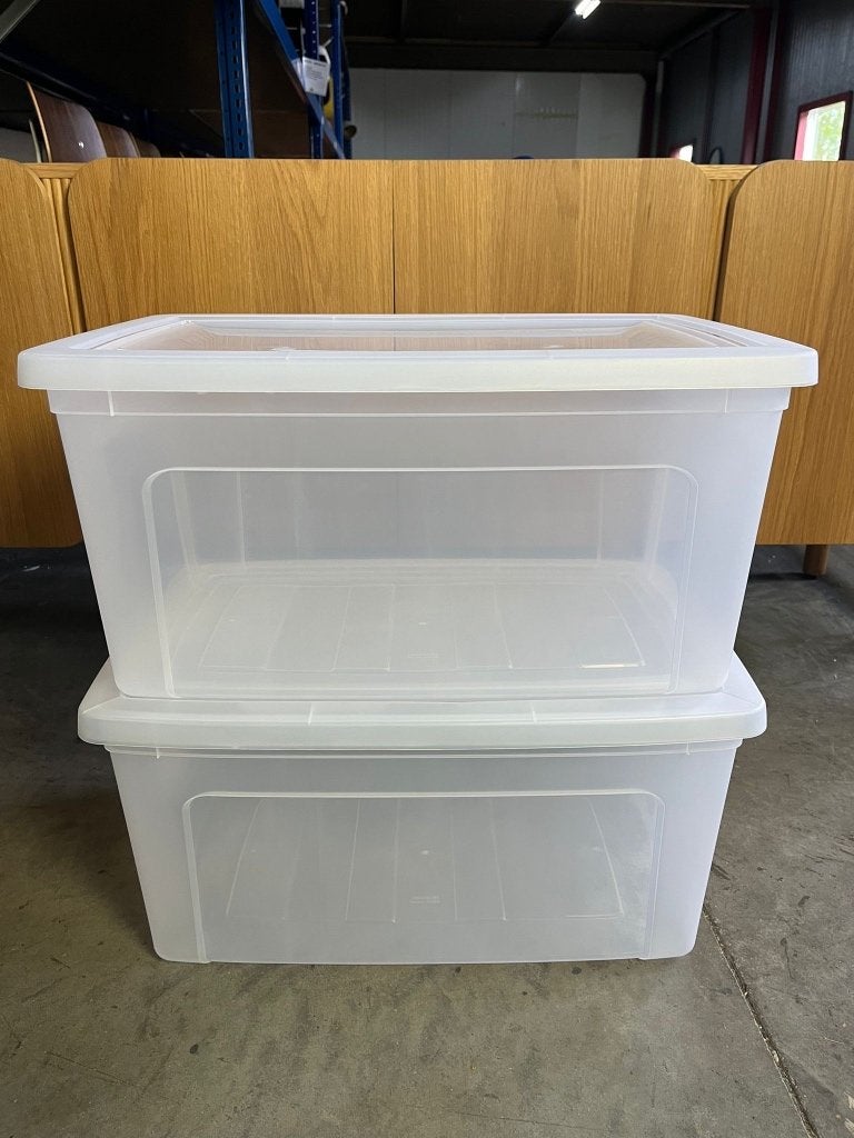 IRIS Clearbox Opbergbox - 50L set van 2 | Van €34, nu, Doos, Iris, Iris, Ophalen of Verzenden