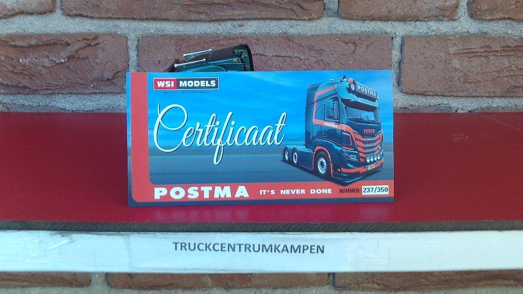 WSI  Iveco  S - Way  van  Postma  uit  Grijpskerk., Ophalen of Verzenden, Nieuw, Bus of Vrachtwagen, Wsi