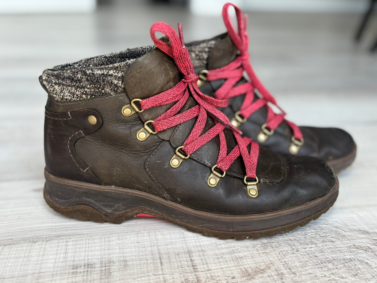 Merrell dames wandelschoenen leer maat 40, Ophalen of Verzenden, Gebruikt, Schoenen