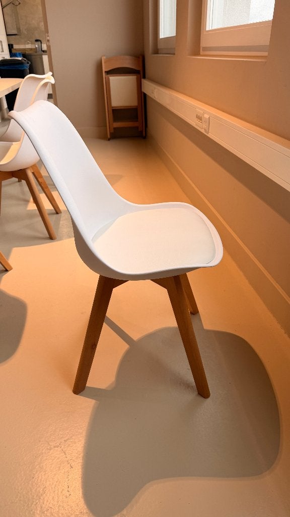 Stoelen, Huis en Inrichting, Gebruikt, Wit, Scandinavian, Vijf, Zes of meer stoelen