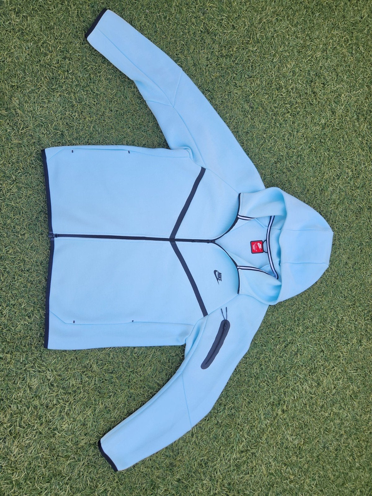 Nike Tech Fleece Hoodie - Lichtblauw (XL), Blauw, Nike, Maat 56/58 (XL), Ophalen of Verzenden