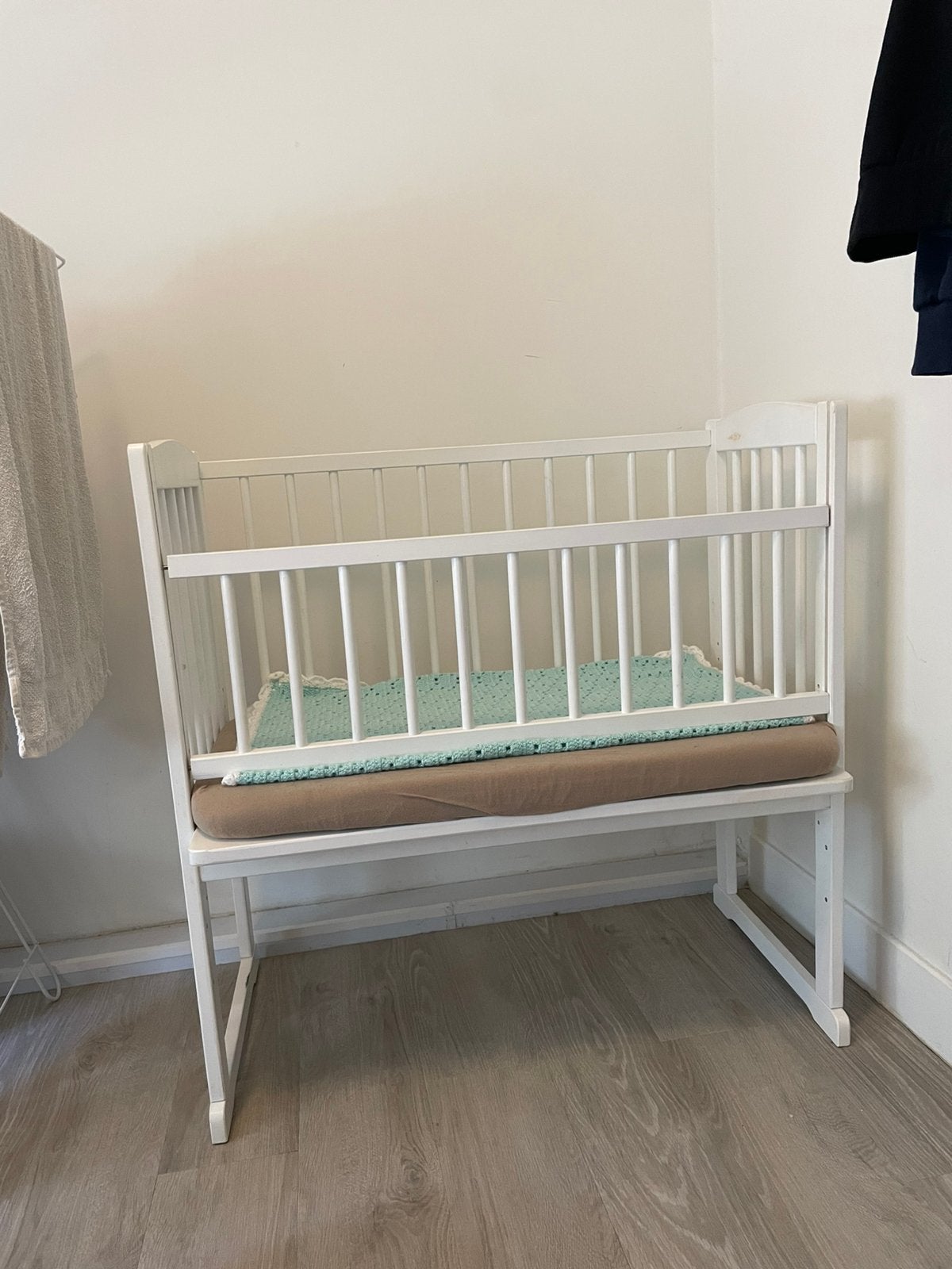 Verstelbaar Wieg wiegje co sleeper ledikant, Ophalen, Zo goed als nieuw, Wieg