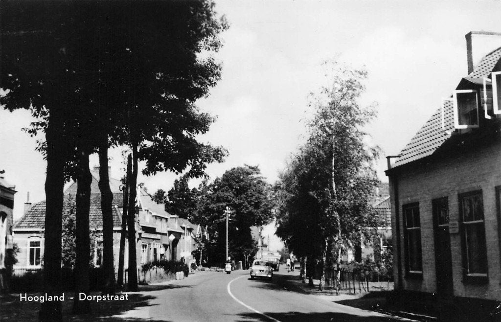 JO989 Hoogland Dorpstraat 1960, Verzenden, 1940 tot 1960, Ongelopen, Utrecht