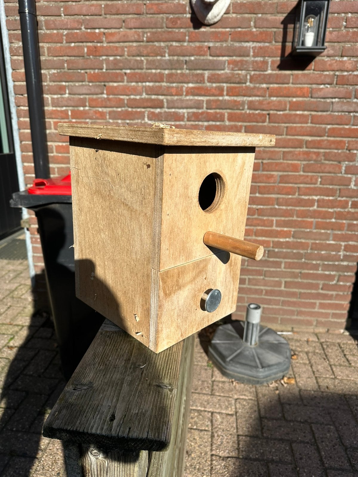 Broedblok parkieten, Dieren en Toebehoren, Ophalen of Verzenden, Zo goed als nieuw, Hout, Broedkooi of Kweekkooi