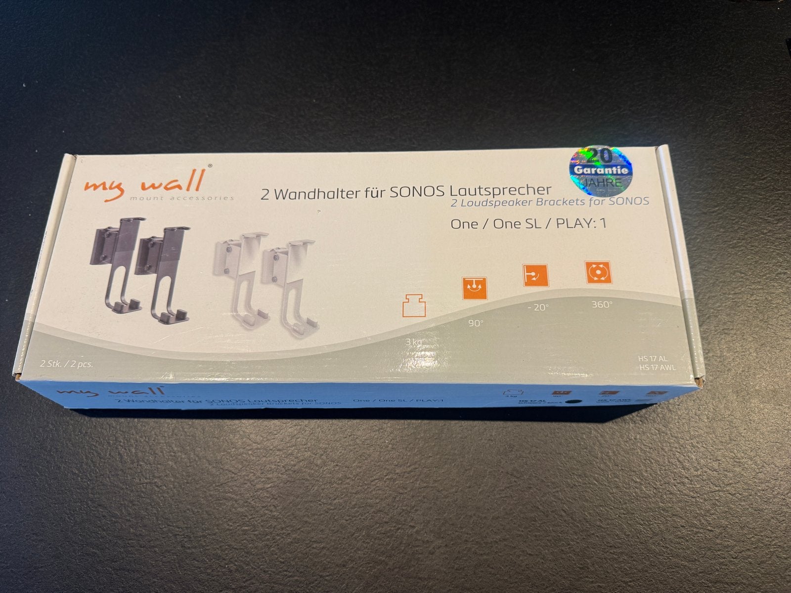 2 Sonos One (SL) muurbeugels - Nieuw en ongebruikt, Audio, Tv en Foto, Luidsprekers, Inclusief muurbeugels, Ophalen of Verzenden