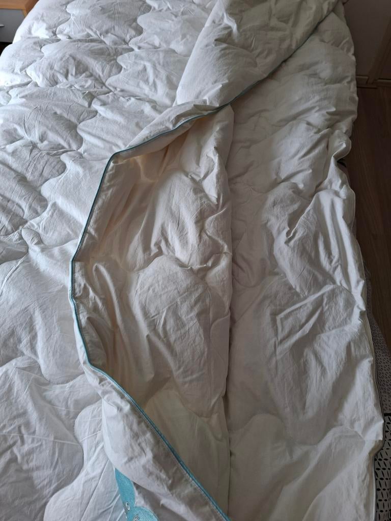 Cloudpillow Donzen Dekbed 4-Seizoenen 1-Persoons, Ophalen, Zo goed als nieuw, Eenpersoons, Wit