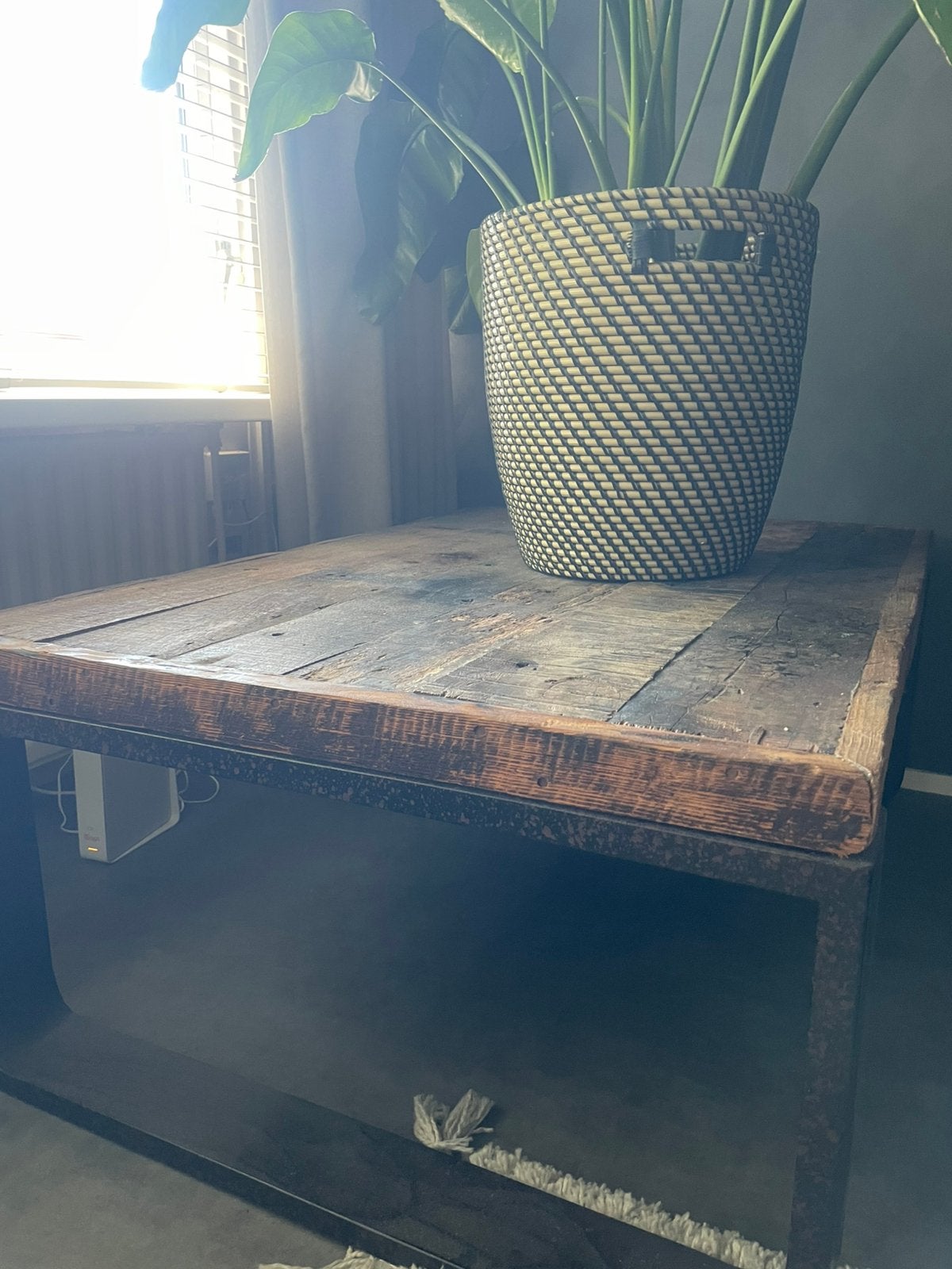 Robuste salontafel, Ophalen, 100 tot 150 cm, 50 tot 100 cm, Zo goed als nieuw