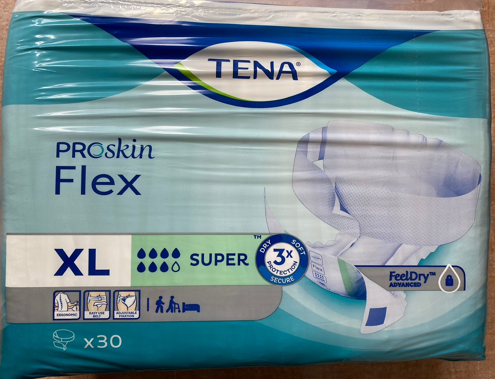 10 pakken tena pro skin flex maat xl, Diversen, Ophalen, Nieuw