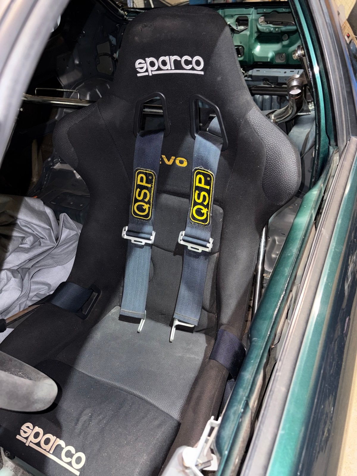 Sparco EVO 3 Kuipstoel met QSP Gordels, Ophalen, Gebruikt, Overige automerken