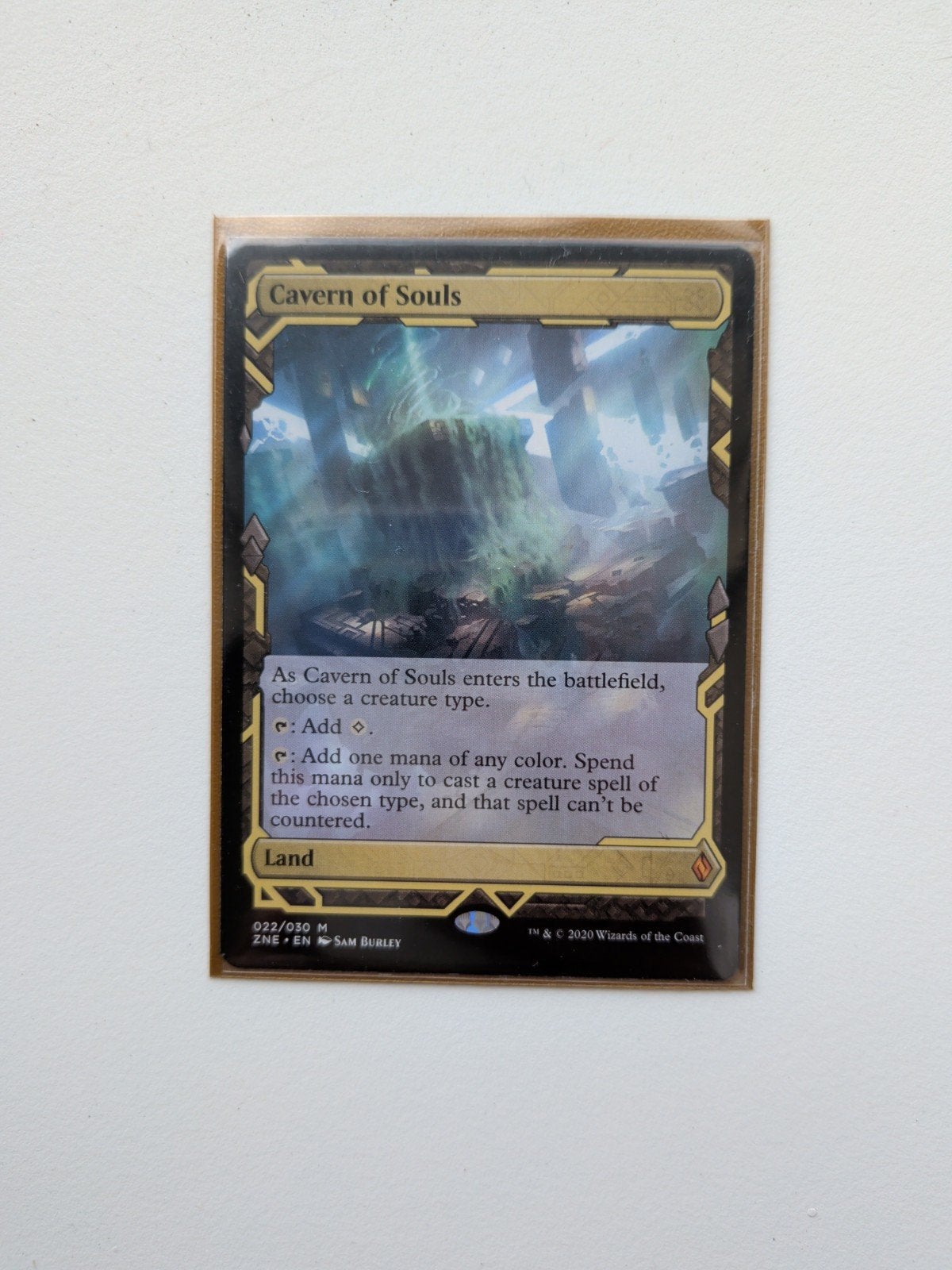 Cavern of Souls MTG ZNE 022/030 Near Mint Double Sleeved, Ophalen of Verzenden, Zo goed als nieuw, Losse kaart