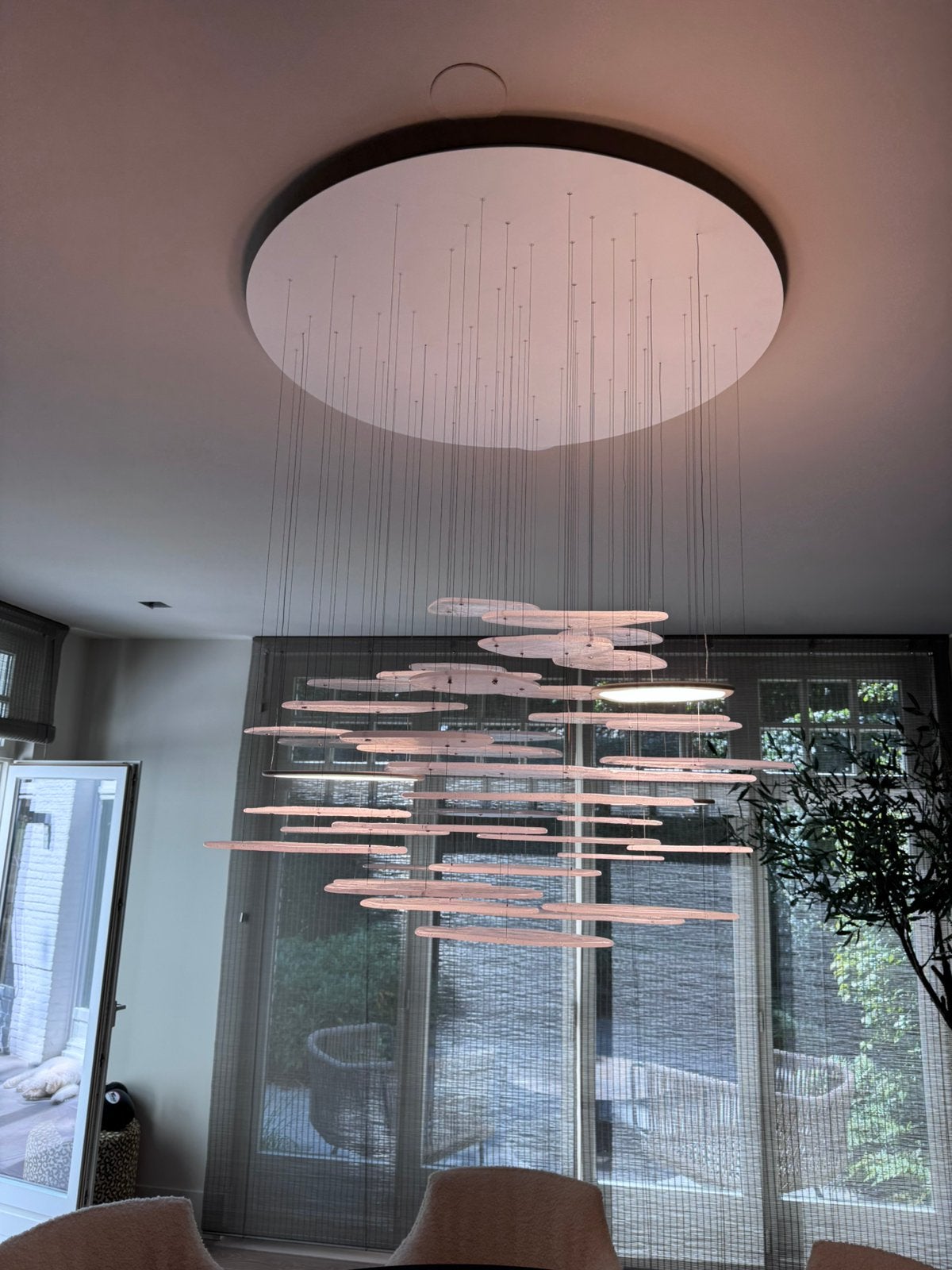 Giopato & Coombes Bruma 85 Chandelier | Designlamp €15.475, Huis en Inrichting, Ophalen, Zo goed als nieuw, Glas