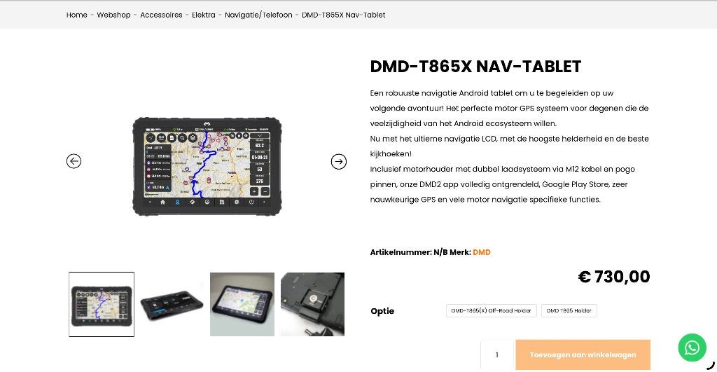 Motor navigatie DMD T 865X NAV-TABLET, Ophalen, Nieuw