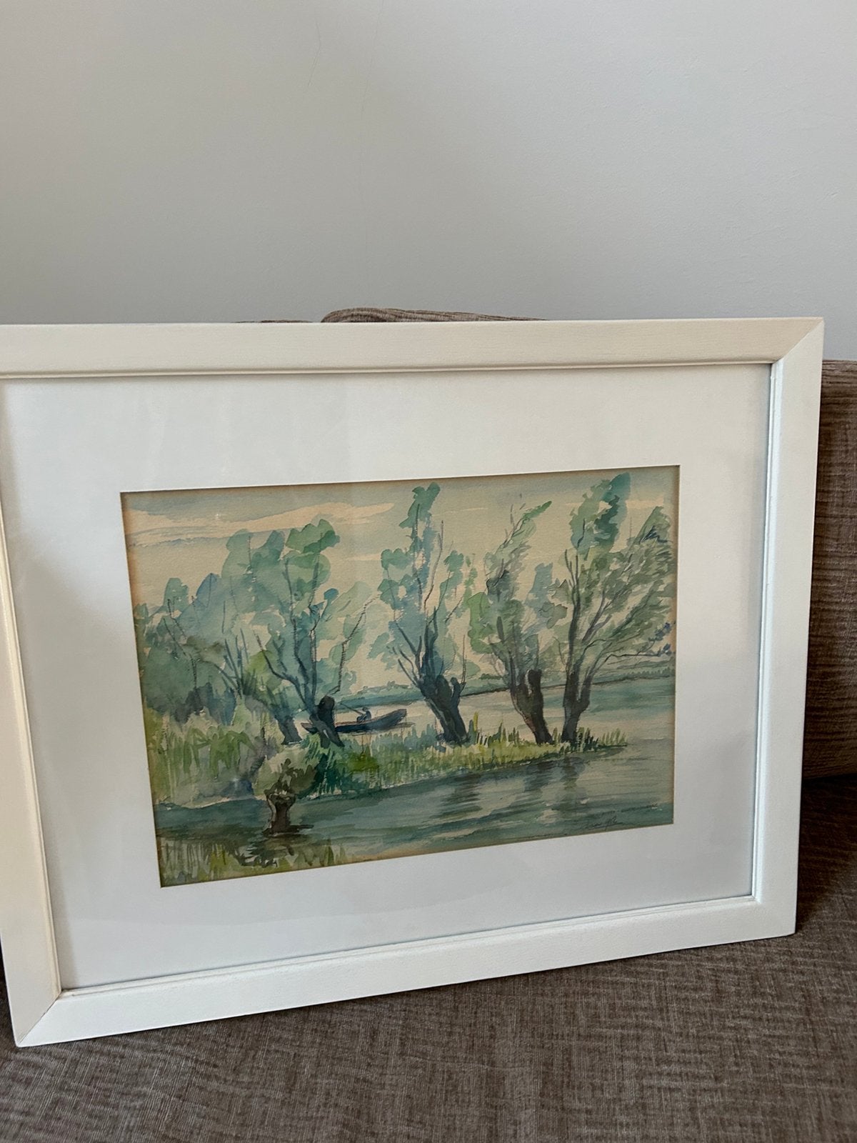 Aquarel schilderij Biesbosch Geertruidenberg, Ophalen