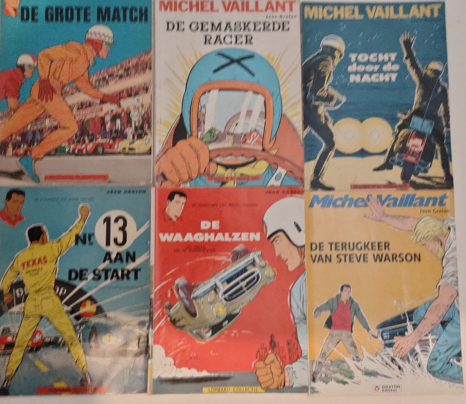 Michel vaillant verschillende titels veel 1e editie €2 per s, Meerdere stripboeken, Ophalen of Verzenden, Zo goed als nieuw, Jean Graton