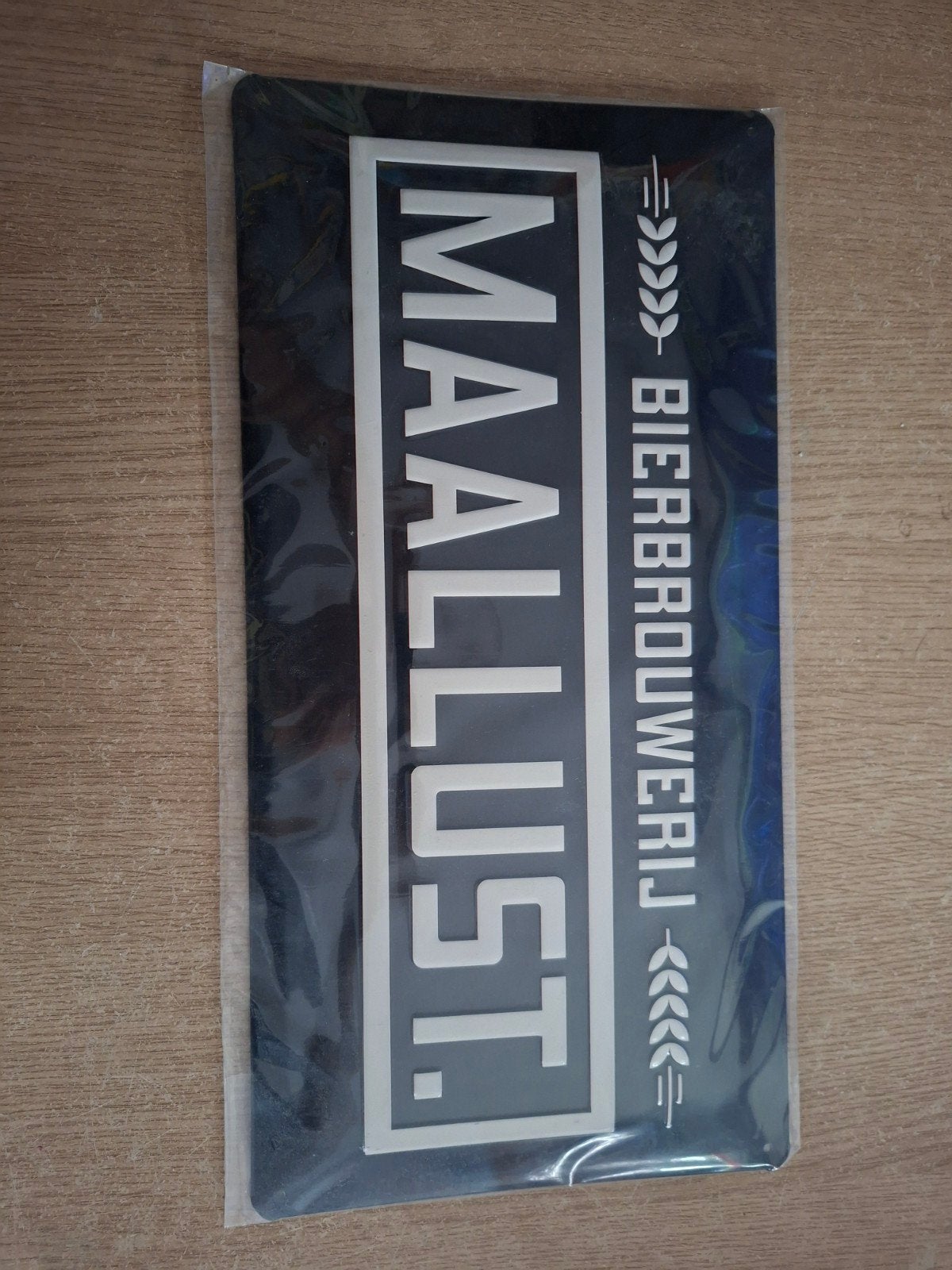 Brouwerij Maallust Blikken Reclamebord - Nieuw, Ophalen of Verzenden, Nieuw, Reclamebord, Plaat of Schild, Overige merken