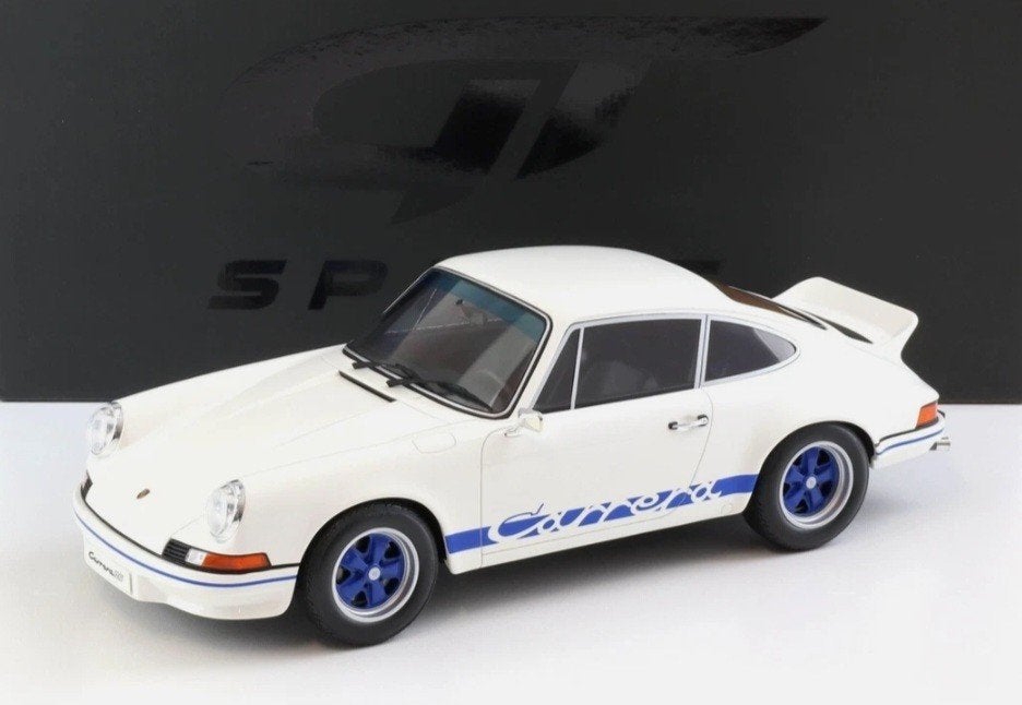 1:12 Porsche 911 Carrera 2.7 RS Wit uit 1973 GT Spirit, Hobby en Vrije tijd, Modelauto's | 1:5 tot 1:12, Ophalen of Verzenden