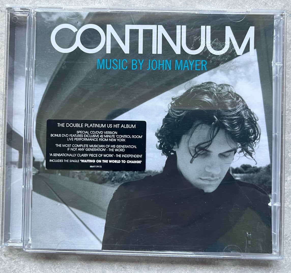 John Mayer - Continuum (CD + DVD) - Blues Rock, Inclusief DVD, Ophalen of Verzenden, Zo goed als nieuw, Poprock