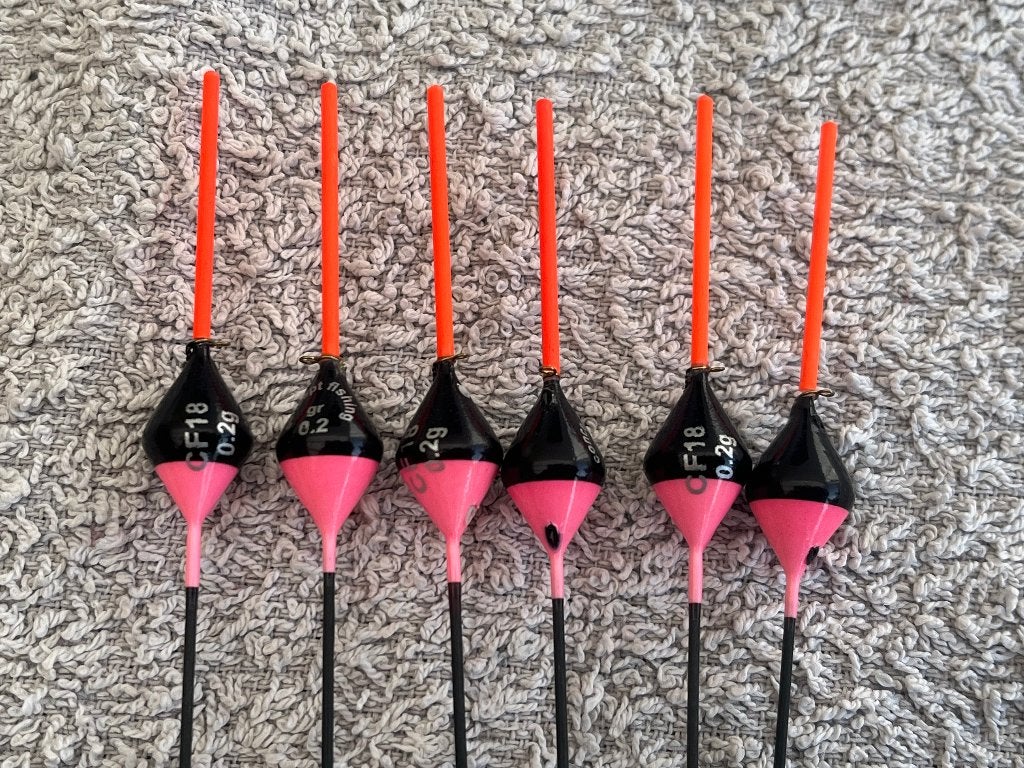 adv 284 / NIEUW set 6 commercial dobbers CF 0,20gr, Ophalen of Verzenden, Nieuw, Dobber of Lood
