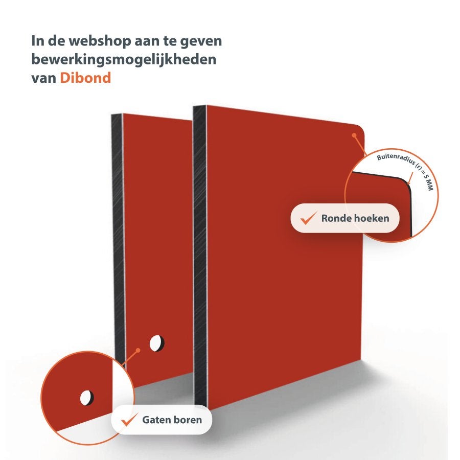 ALU PE Plaat (Dibond) Rood RAL 3020 - 3050x1500x3mm, Ophalen, Nieuw, HPL, 20 tot 50 mm