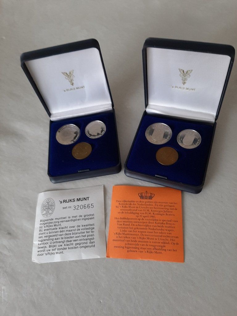 Inhuldigingsset in cassette, Ophalen, Koningin Beatrix, Overige waardes, Setje