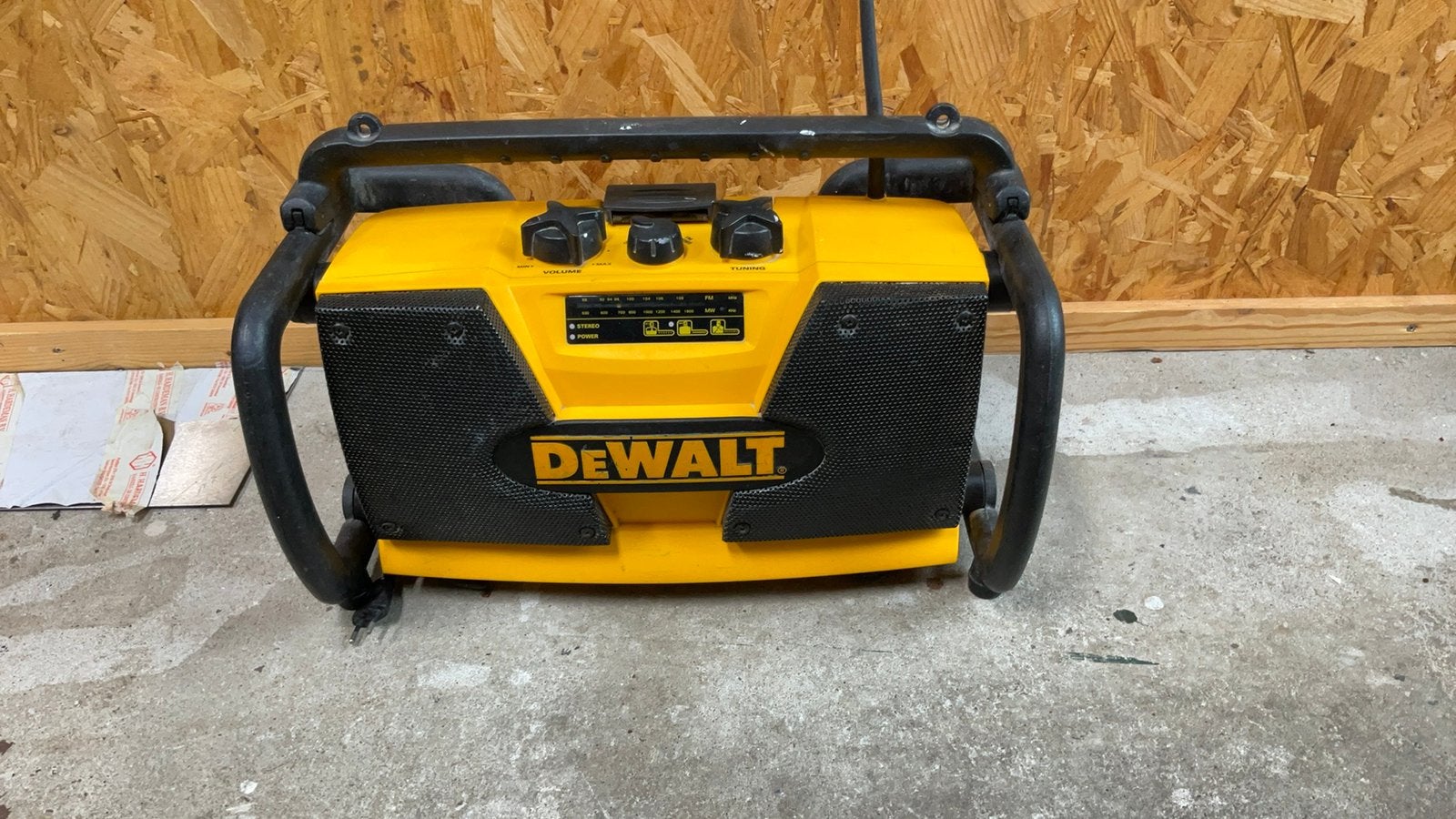 DeWalt DW911 bouwradio, Ophalen, Gebruikt, Bouwradio