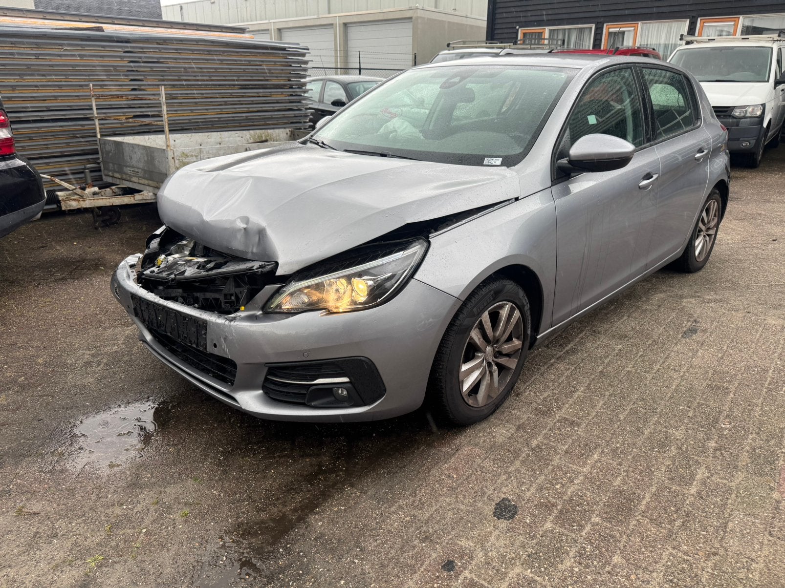 PEUGEOT 308 1.2 BJ.2020 CRUISE/CLIMA/VIRUTUELE  EX/OVERHEID, Auto diversen, Schadeauto's, Ophalen, Zilver of Grijs, Benzine