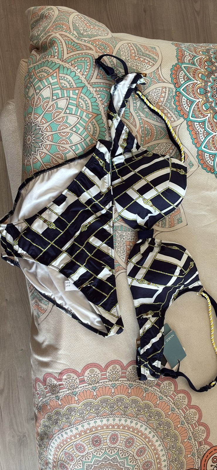 Badkleding Dames - Bikini's en Badpakken, Ophalen of Verzenden, Zo goed als nieuw, Blauw, Badpak